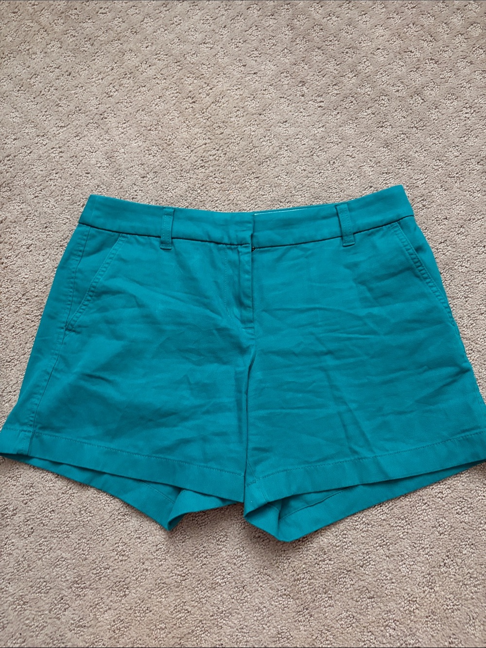 J. Crew Green Tailored Chino Shorts